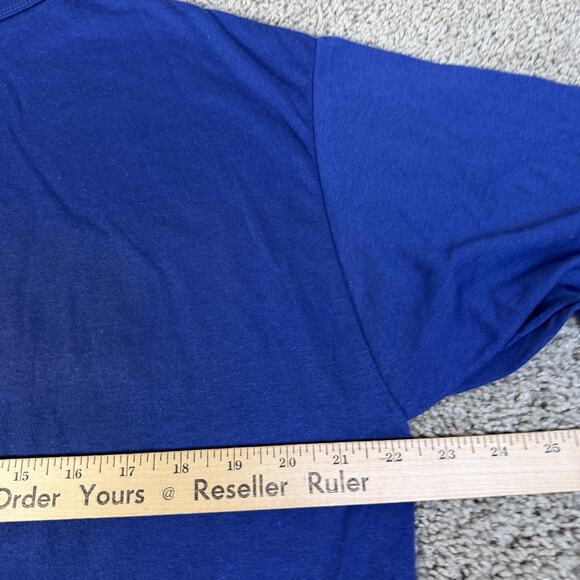 Vintage DePaul Blue Demons Shirt Mens XL Blue NCAA Champion Graphic Tee USA 90s - Picture 11 of 12